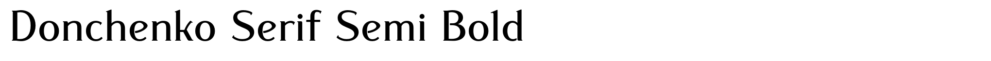 Donchenko Serif Semi Bold image